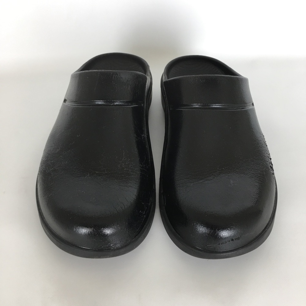 OOFOS Oocloog Luxe Recovery Shoes Men’s Size 9 Comfort Slip On Mules Clogs Black - Picture 6 of 14